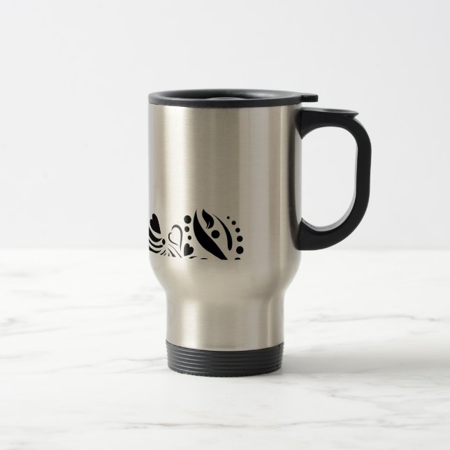 Taza De Viaje Corazón negro (Derecha)