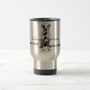 Taza De Viaje "corazón", palabras de mi Labrador Recuperador co