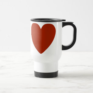 Taza De Viaje Corazón rojo claro