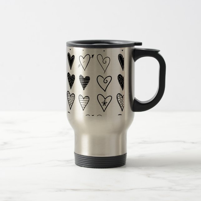 Taza De Viaje Corazones (Derecha)