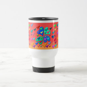 Taza De Viaje Corazones coloridos
