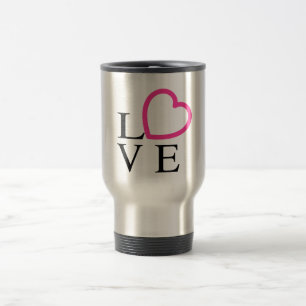 Taza De Viaje Corazones de amor