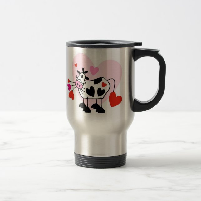 Taza De Viaje Corazones de la vaca (Derecha)