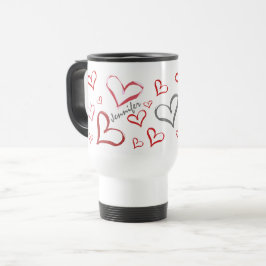 Taza De Viaje Corazones tambaleantes