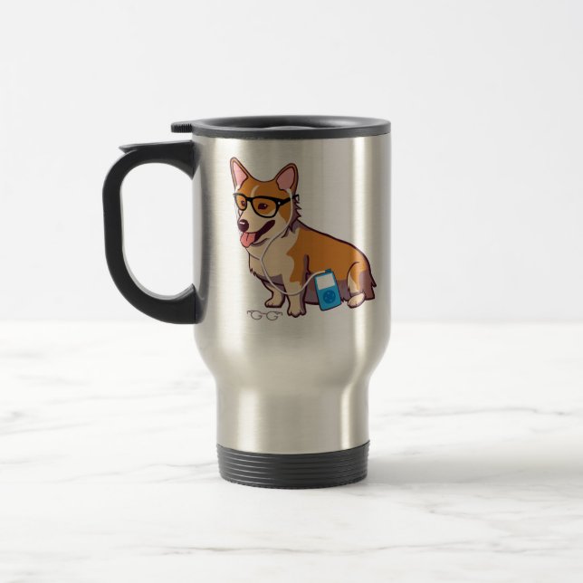 Taza De Viaje Corgi del inconformista (Izquierda)
