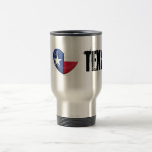 Taza De Viaje Corte de Bandera de Texas