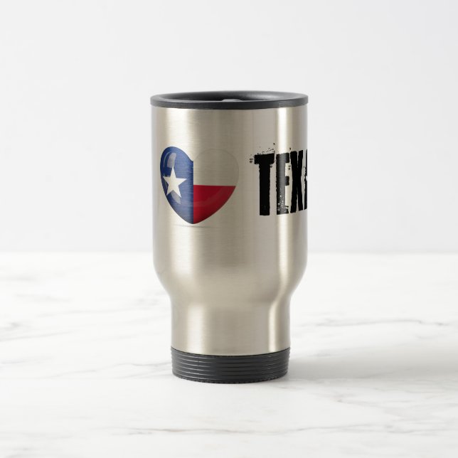 Taza De Viaje Corte de Bandera de Texas (Centro)