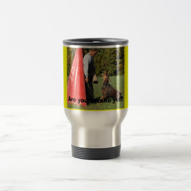 Taza De Viaje Corteza y asimiento de Schutzhund - modificados (Centro)