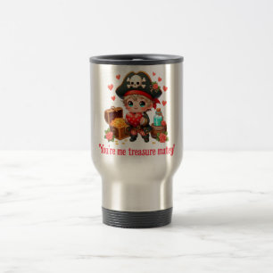 Taza De Viaje Corto El día de San Valentín pirata