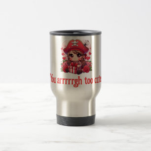 Taza De Viaje Corto El día de San Valentín pirata