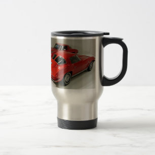 Taza De Viaje Corvette rojo de la ventana dividida clásica