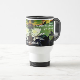 Taza De Viaje Cosas simples Rana Cita Inspiradora