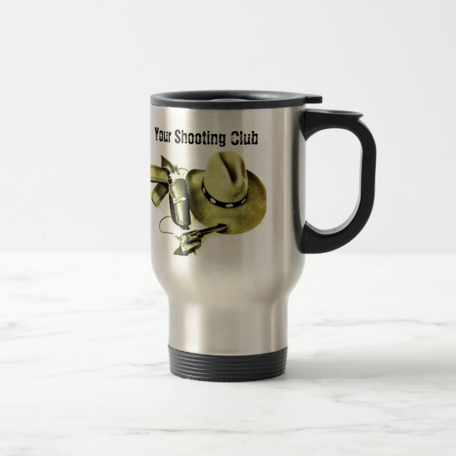 Taza De Viaje Cowboy Action Shooting Gear Travel Coffee Mug (Derecha)