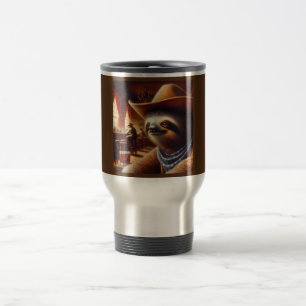 Taza De Viaje Cowboy Sloth en Saloon