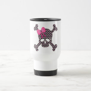 Taza De Viaje Cráneo florido