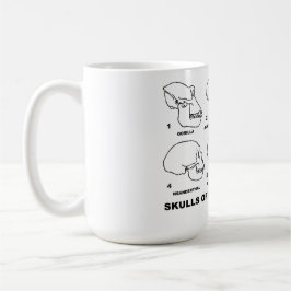 Taza De Viaje Cránulos De Nuestros Ancestros (Evolución De Seis 