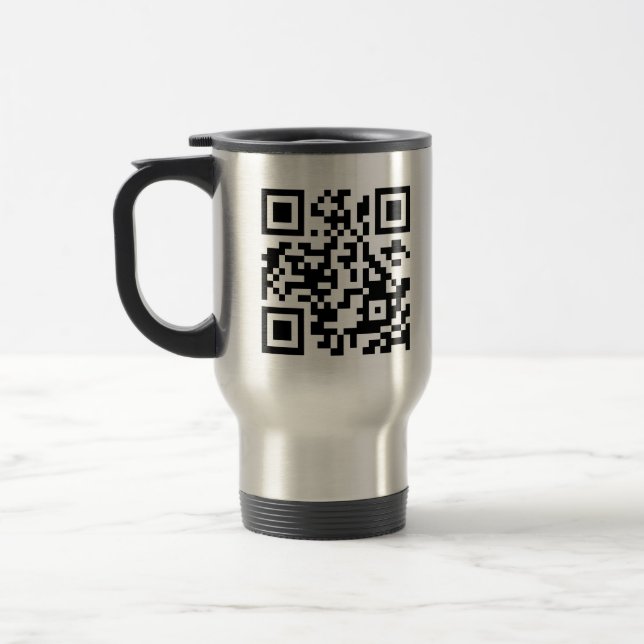 Taza De Viaje Crea tu propio código QR (Izquierda)