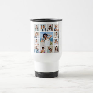 Taza De Viaje Crea tu propio collage de 13 fotos