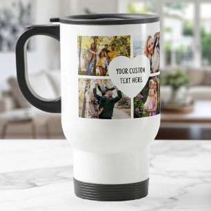 Taza De Viaje Crea tu propio collage de 8 fotos