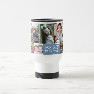 Taza De Viaje Crea tu propio mejor papá cada 10 Collages de foto