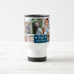 Taza De Viaje Crea tu propio mejor papá cada 10 Collages de foto