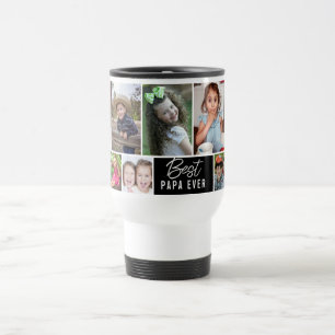 Taza De Viaje Crea tu propio mejor papá cada 10 Collages de foto