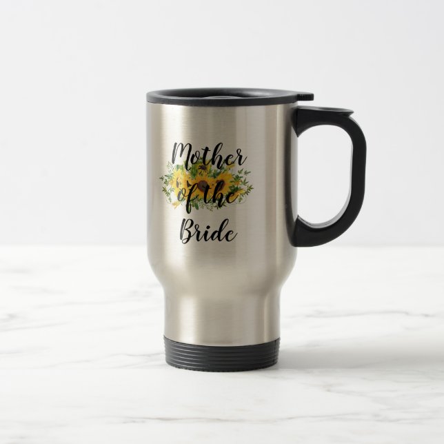 Taza De Viaje Crear propio Sunflower Bridal Party Regalos AÑADIR (Derecha)