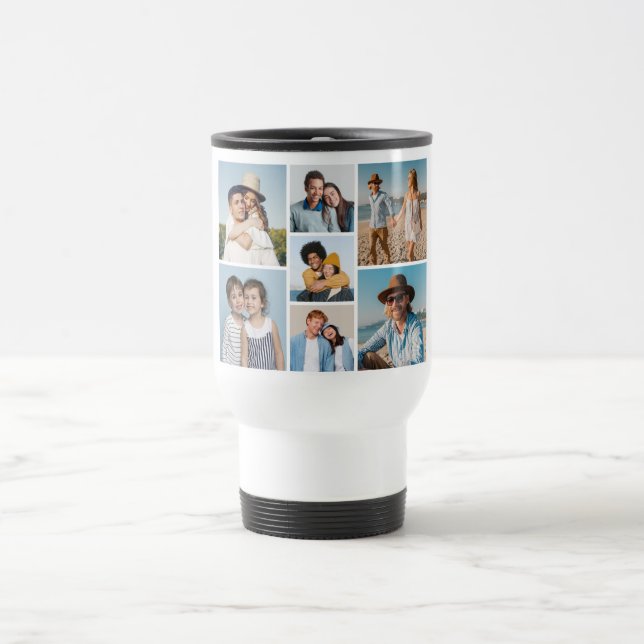 Taza De Viaje Crear su propio Collage de fotos 7 (Centro)