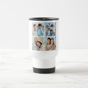 Taza De Viaje Crear su propio Collage de fotos de 4