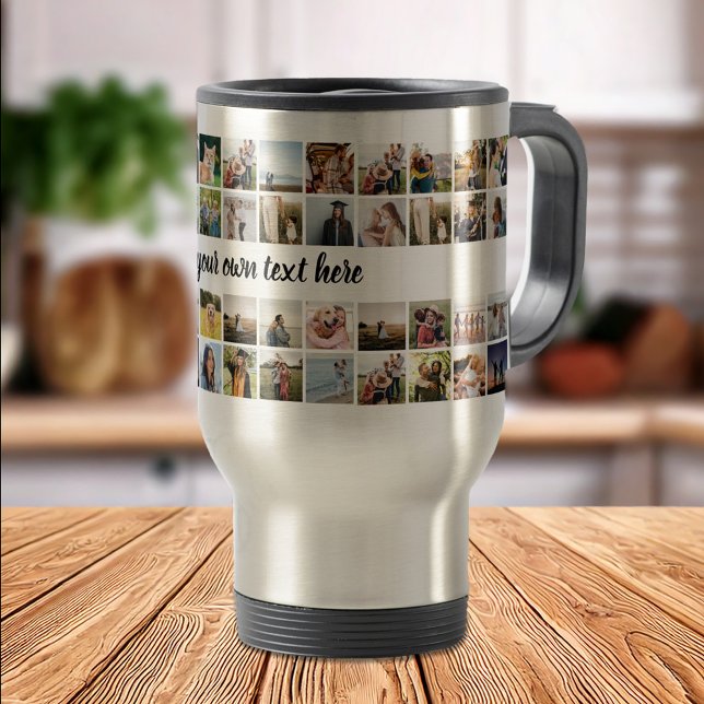 Taza De Viaje Crear su propio Collage de fotos personalizado (Subido por el creador)