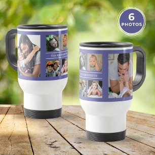 Taza De Viaje Crear su propio menú de 6 Collages de fotos