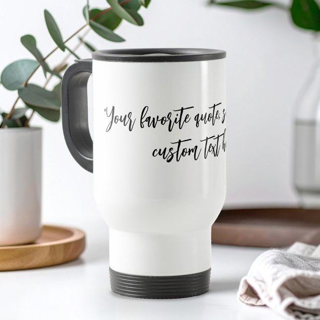 Taza De Viaje Crear su propio presupuesto de caligrafía (Subido por el creador)