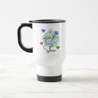 Taza De Viaje Created to Shine Christian Travel Mug - Matthew 5: