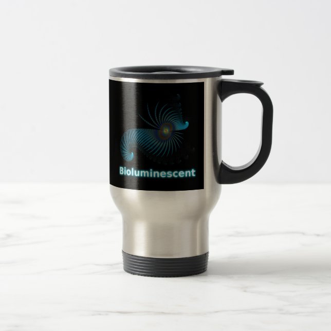 Taza De Viaje Creatura bioluminiscente de mar alieno (Derecha)