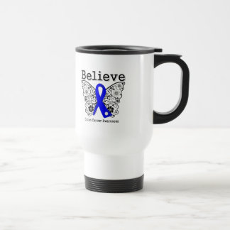 Taza De Viaje Cree - Cáncer de Colon Mariposa
