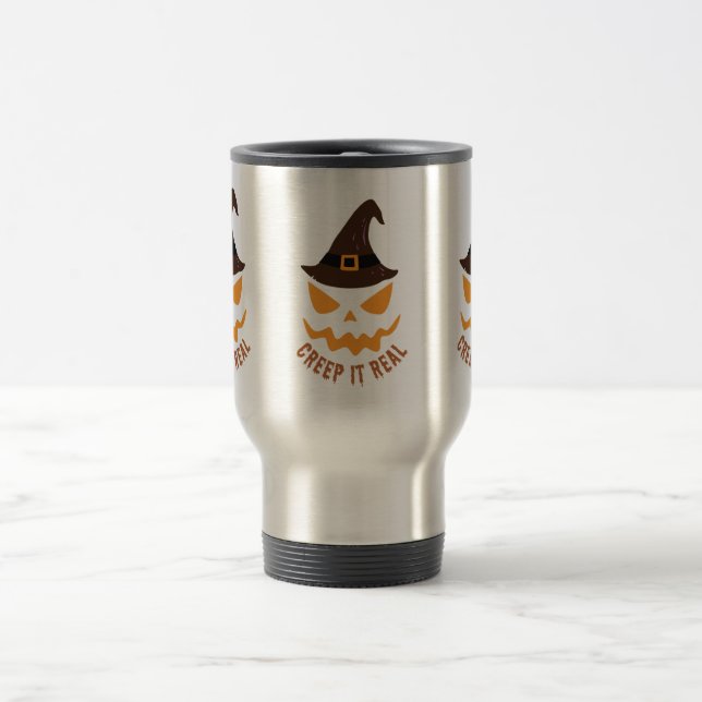 Taza De Viaje Creep it Real Halloween (Centro)