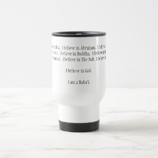 Taza De Viaje Creo en Krishna.  Creo en Abraham.  I…