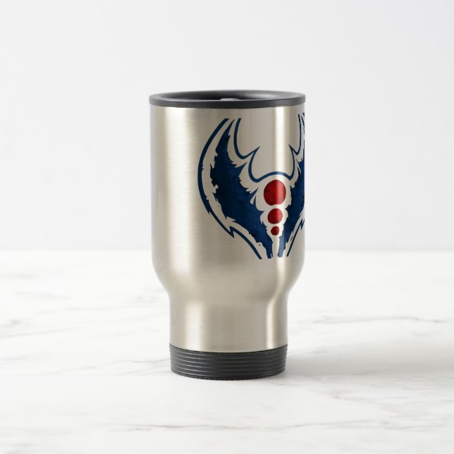 Taza De Viaje cresta de sombra azul (Centro)
