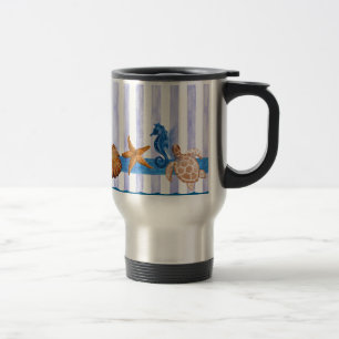 Taza De Viaje Criaturas marinas náuticas