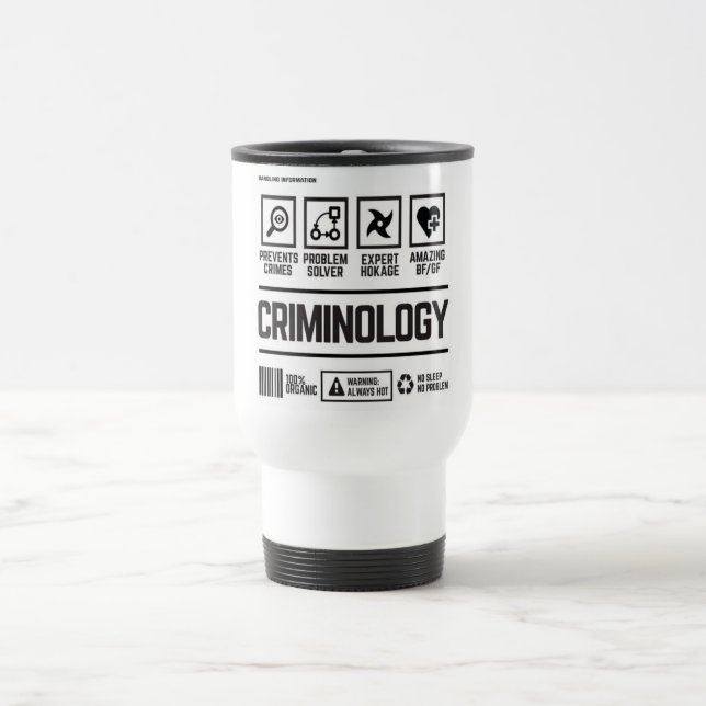 Taza De Viaje criminología (Centro)