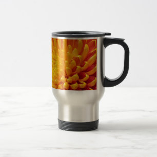 Taza De Viaje Crisantemo amarillo y Naranja