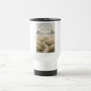 Taza de viaje cristiana Biblia Jeremías 29:11