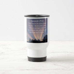 Taza de viaje cristiana Filipenses 4:13
