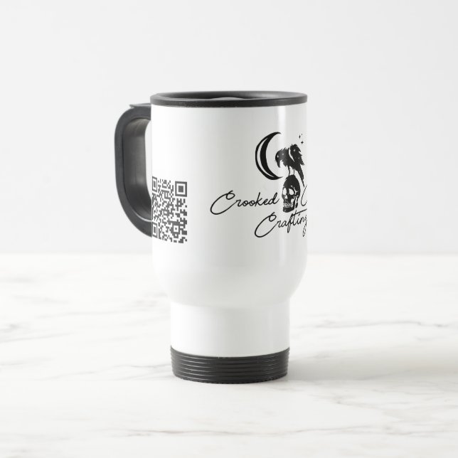 Taza de viaje Crooked Crow Crafting (Anverso izquierdo)