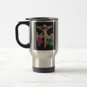 Taza De Viaje Crucifixión medieval de Jesucristo