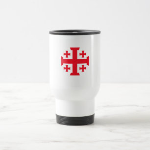 Taza de viaje Cruz de los Cruzados Templarios de J