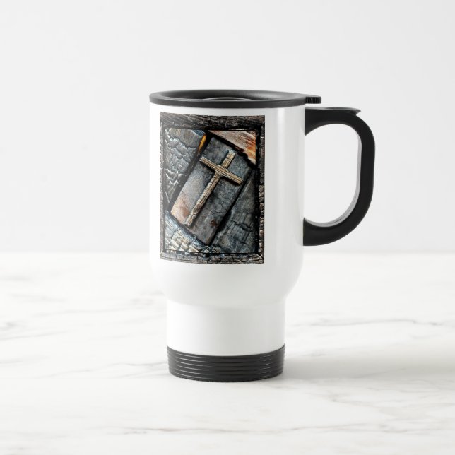 Taza De Viaje Cruz de Protección (Derecha)