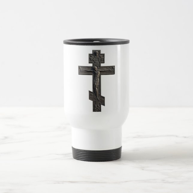 Taza De Viaje Cruz ortodoxa rusa (Centro)