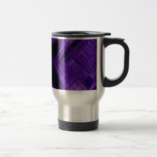 Taza De Viaje Cruz púrpura y cuadrícula