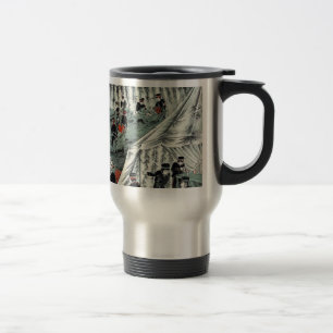 Taza De Viaje Cruz Roja japonesa que toma el cuidado de los